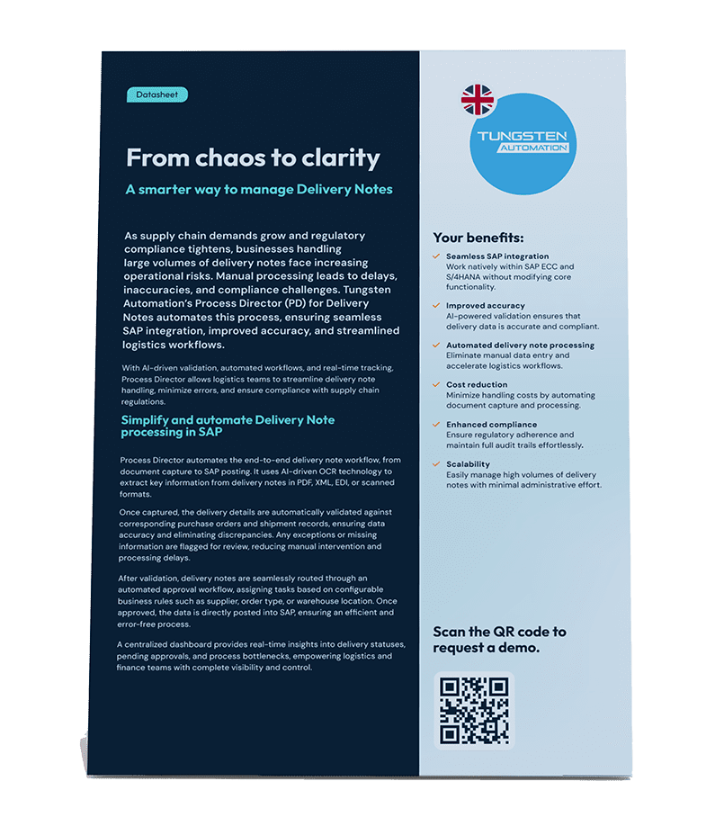 PD Delivery Notes Datasheet